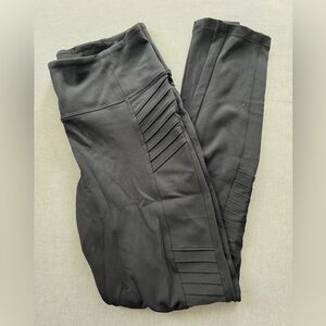 Athleta Delancey Moto Tights, Black, M